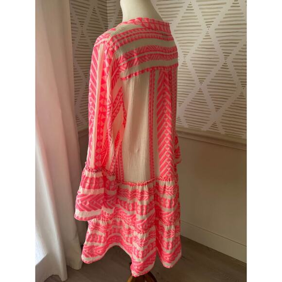 Devotion Twins Women’s Large Rose Embroidered Ella Tunic Dress - Picture 7 of 10